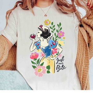 Disney Prinzessin Schneewittchen nur ein Biss Blumen T-Shirt, Disneyland passende Familie Shirt, Magic Kingdom Shirts, BTW Epcot Freizeitpark