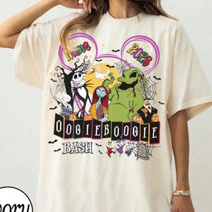 Personalized Oogie Boogie Bash 2026 Shirt, The Nightmare Before Christmas Characters Tee, Disneyland Halloween Matching Tee, Jack and Sally