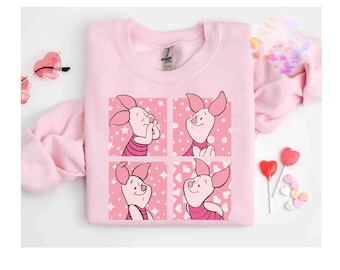 Disney Piglet Portrait Boxes Shirt, Disney Winnie The Pooh Piglet Shirt, Disneyland Trip Gift, WDW Matching Family Shirts Unisex T-shirt