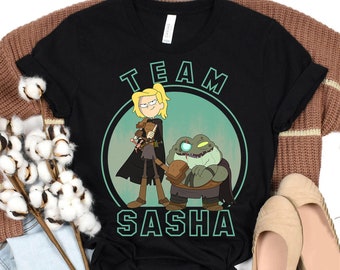 Disney Channel Amphibia Team Sasha T-Shirt, Disneyland Familie Passende Shirt, Magic Kingdom, BTW Epcot Freizeitpark