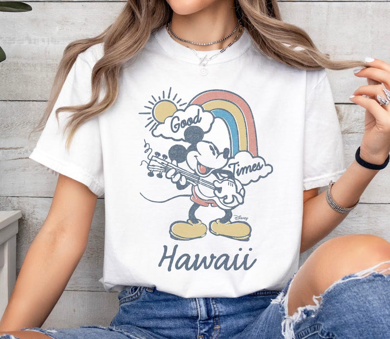 Maglietta Disney Topolino Good Times Hawaii, Topolino e amici, Maglietta Magic Kingdom, Maglietta Disneyland Unisex Maglietta per adulti Maglietta per bambini Maglietta per neonati immagine 3