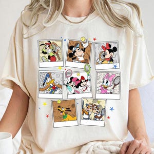 Disney Mickey and Friends Tennis Characters Photos Shirt, Mickey Tennis Shirt, Disney Tennis Shirt, Disneyland Family Matching Tee image 2