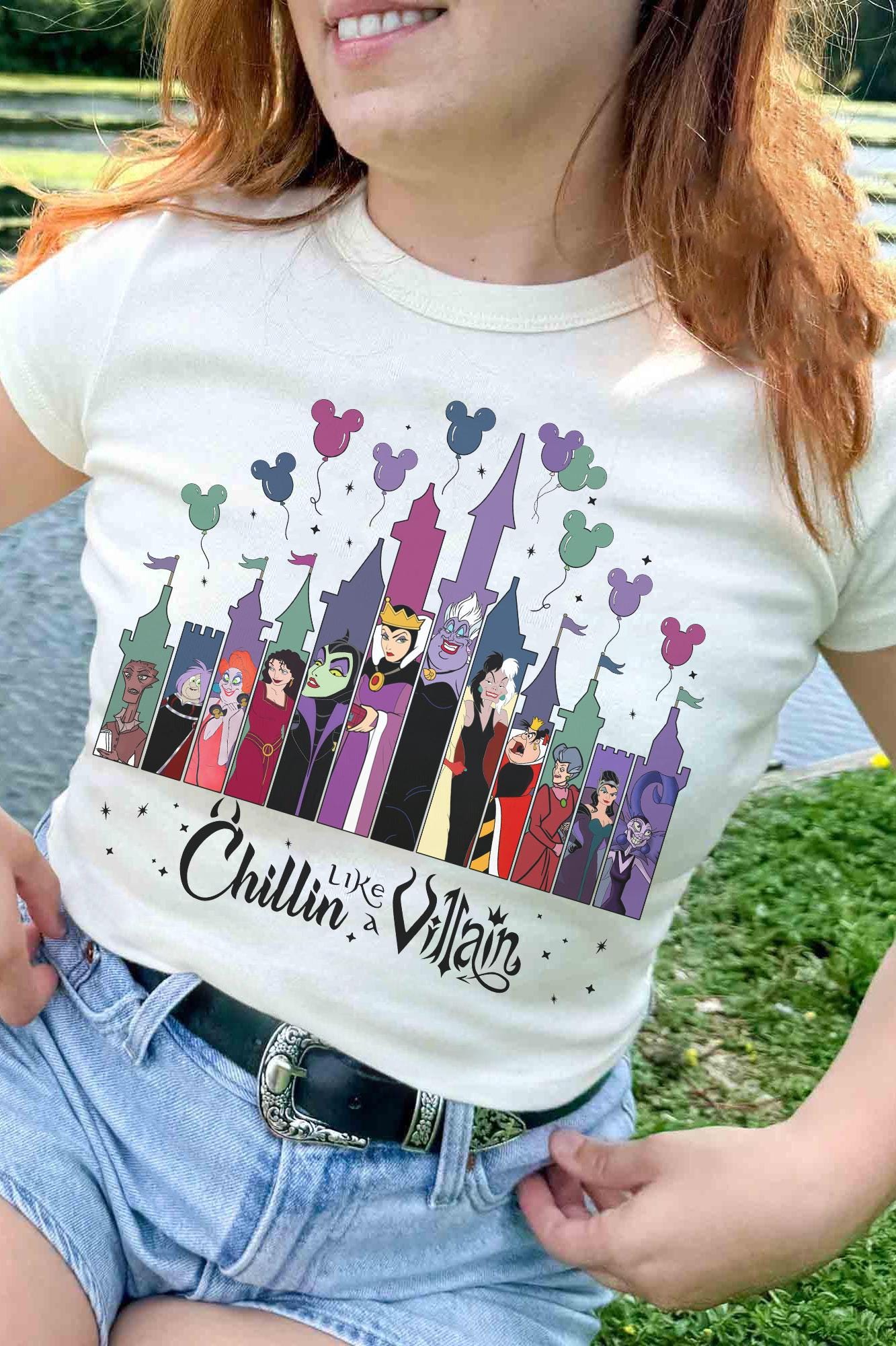 Disney Chillin Like A Villain Shirt, Bad Witches Club Castle Disney Chillin Like A Villain Shirt, Bad Witches Club Castle