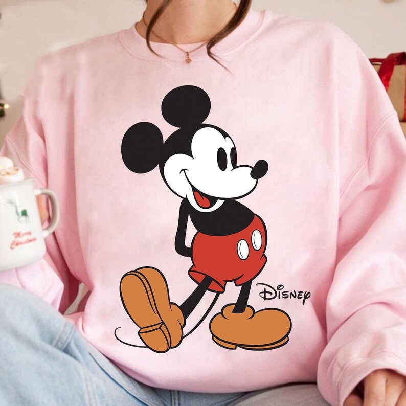 Disney Classic Mickey and Minnie Mouse Pose Shirt, Classic Mickey and Friends Shirt, Donald and Daisy Tee, Disneyland Family Matching Shirt image 2