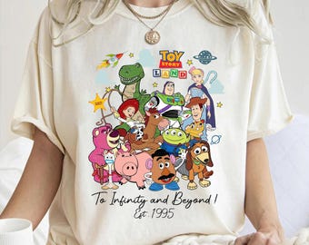 chemise vintage Disney Pixar Toy Story Land to Infinity et au-delà, chemise familiale assortie rétro Toy Story Disneyland, tenues Magic Kingdom