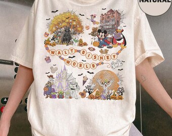 Vintage Disney Hollywood Studios Halloween Shirt, Mickey & Friends Tower of Terror Tee, Toy Story Star Wars Halloween, Mickeys Not So Scary