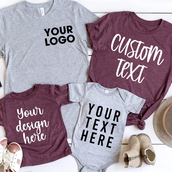 Custom T-Shirts, Personalized T-shirt, Custom Logo Shirt, Custom Text Design Here Shirt, Add Your Own Text Here T-shirt