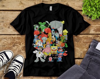Spongebob Tee Shirt | Etsy
