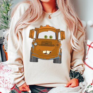Disney Pixar Cars Mater Big Truck Face T-Shirt, Cute Tow Mater Shirt, Disney Cars Shirt, WDW Matching Family Shirt, Magic Kingdom Shirts image 2
