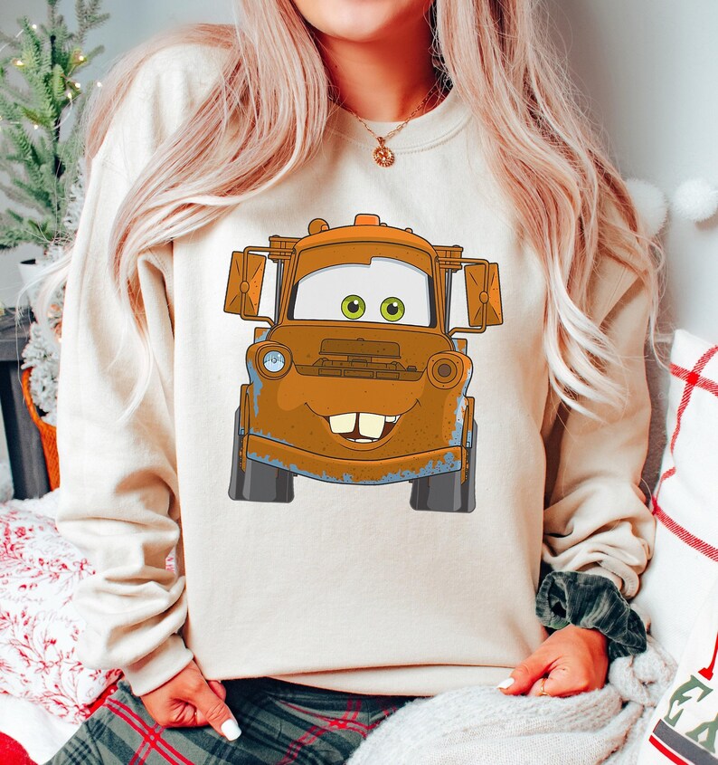 Disney Pixar Cars Mater Big Truck Face T-Shirt, Cute Tow Mater Shirt, Disney Cars Shirt, WDW Matching Family Shirt, Magic Kingdom Shirts image 2