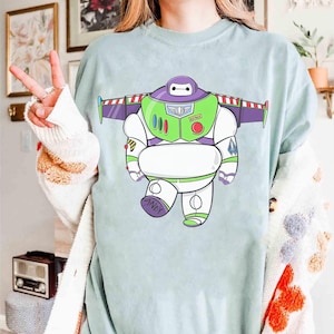 Disney Baymax Lightyear Outfits Shirt, Buzz Lightyear Toy Story Disneyland WDW Matching Family Shirt, Magic Kingdom, Animal Kingdom Outfits image 3