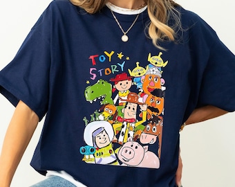 Disney Pixar Toy Story Cute Drawing Shirt, Disney Toy Story Group Characters Shirt, WDW Matching Family Shirt, Magic Kingdom Shirts