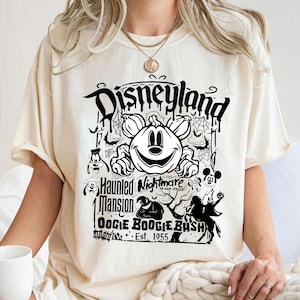 Retro Disneyland Est.1955 Halloween Shirt, Oogie Boogie Bash Tee, Mickey Jack Skellington Haunted Mansion Nightmare on Main Street Shirt