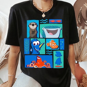 Disney Findet Dory Charaktere T-Shirt, Findet Nemo Shirt, Disneyland Familie Passendes Shirt, Magic Kingdom T-Shirt, BTW Epcot Freizeitpark