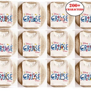 Personalized Disney All Characters Cruise Line Shirt, Mickey and Friends Toy Story Chip N Dale Cruise Line Tee,Disney Family Cruise 2025 Tee