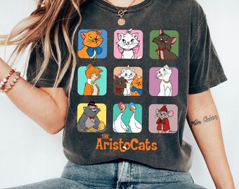Disney The Aristocats Group Characters Shirt, Animal Kingdom Shirt, Marie Toulouse Duchess Berlioz Shirt, Disneyland Family Matching Shirts