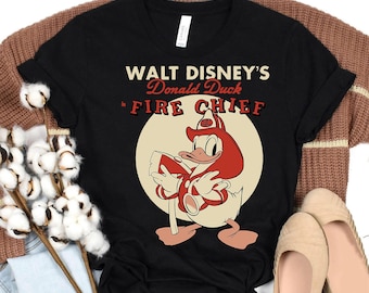 Disney Donald Duck Feuerwehrmann T-Shirt, Micky und Freunde, Disneyland Familie Shirt, Magic Kingdom T-Shirt, BTW Epcot Freizeitpark