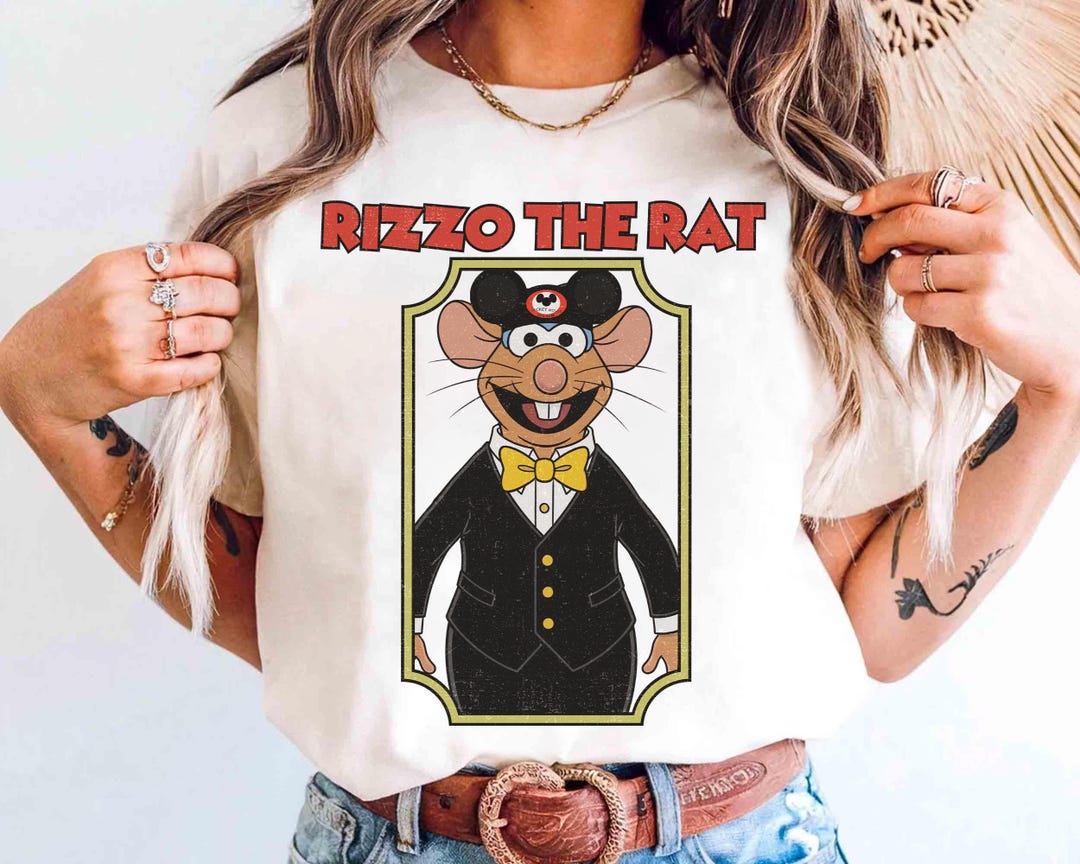 Mickey Mouse Rizzo Vintage Rizzo the Rat Mickey Hat Shirt, the Muppet Christmas Carol Tee ...