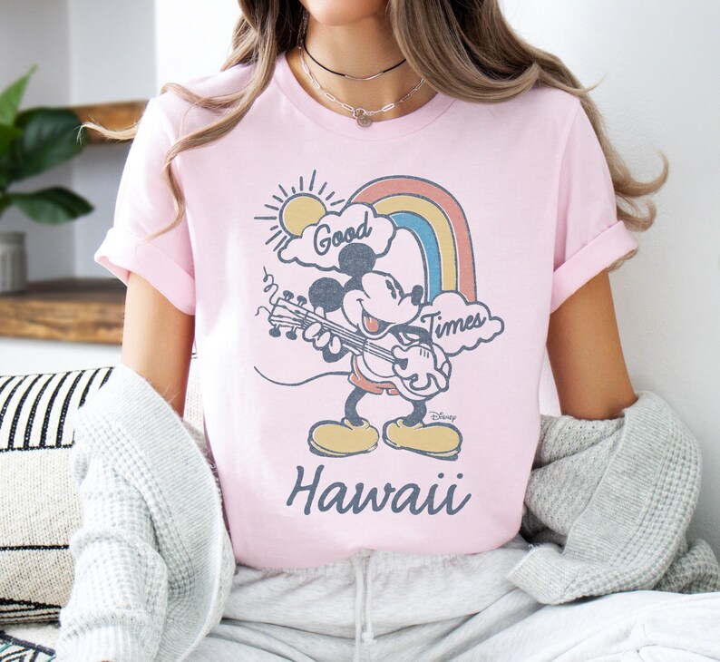 Maglietta Disney Topolino Good Times Hawaii, Topolino e amici, Maglietta Magic Kingdom, Maglietta Disneyland Unisex Maglietta per adulti Maglietta per bambini Maglietta per neonati immagine 2