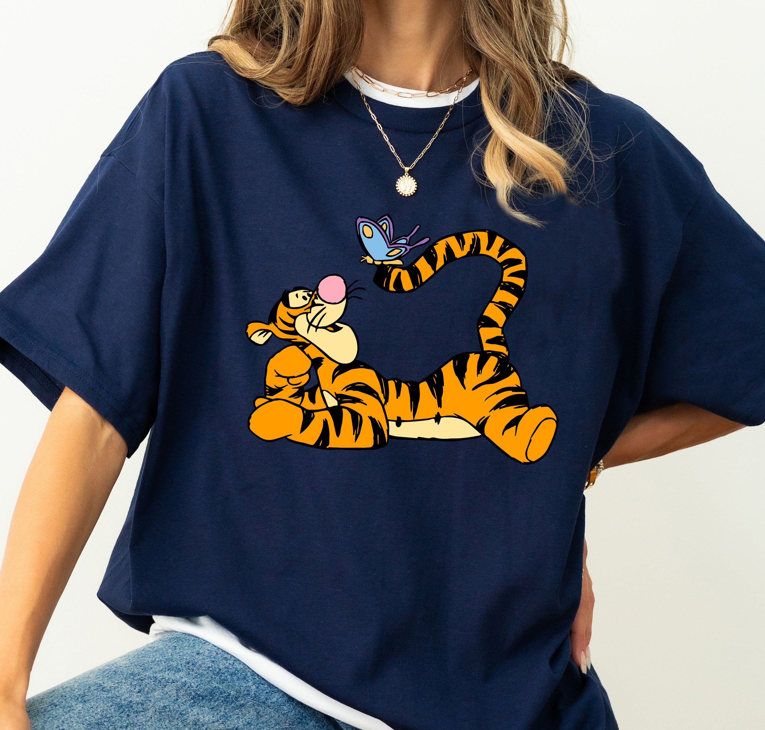 Disney Tigger With Butterfly Shirt, Winnie the Pooh Shirt Disney Tigger With Butterfly Shirt, Winnie the Pooh Shirt