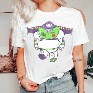 Disney Baymax Lightyear Outfits Shirt, Buzz Lightyear Toy Story Disneyland WDW Matching Family Shirt, Magic Kingdom, Animal Kingdom Outfits image 2