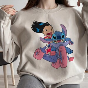 Disney Lilo And Stitch Bike Adventure Graphic Shirt, Disneyland Family Matching Shirt, Magic Kingdom Tee, WDW Epcot Theme Park image 4