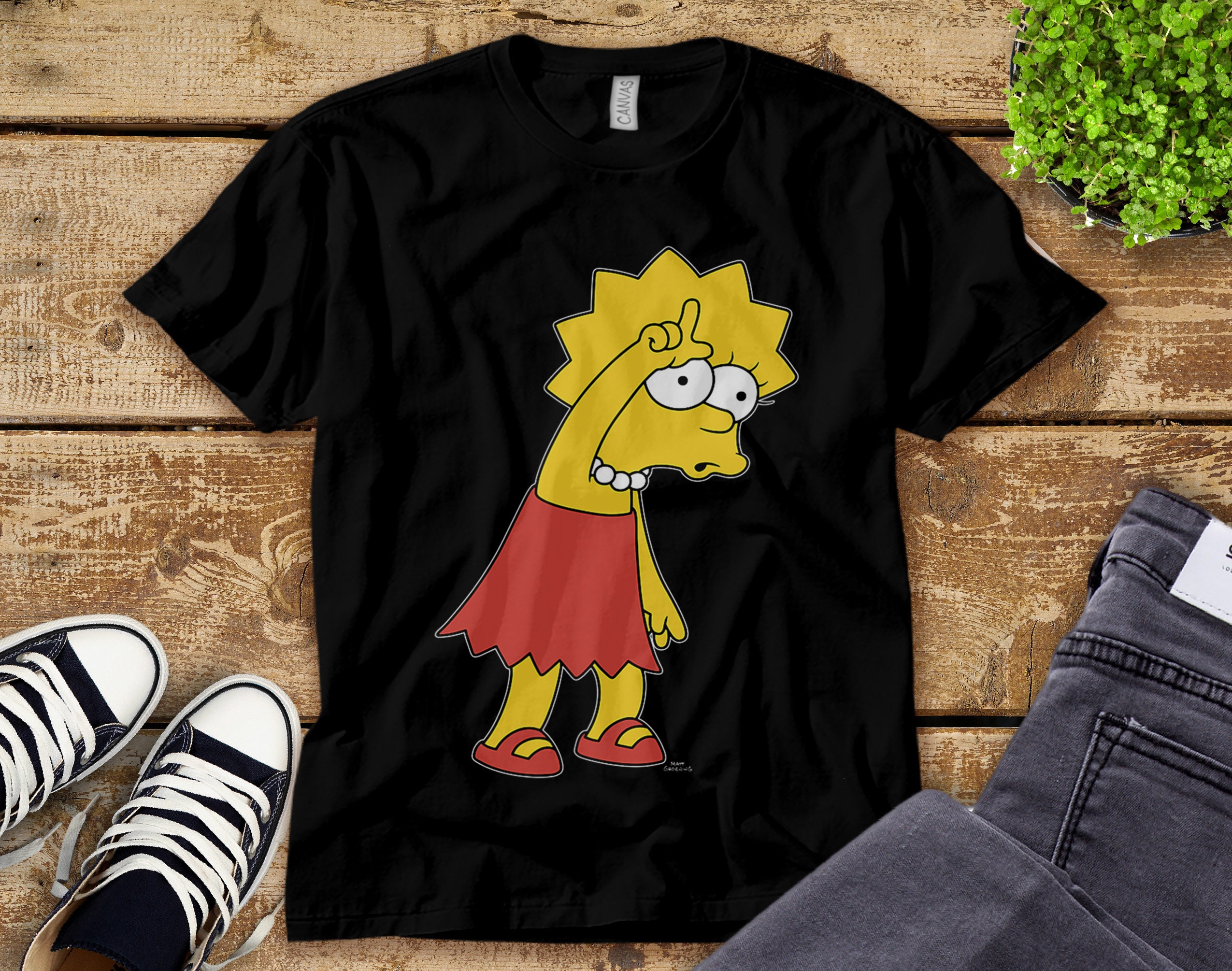 The Simpsons Lisa Loser Funny T-shirt 