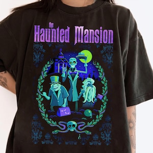 The Haunted Mansion Halloween Retro Shirt, Hitchhiking Ghosts Tee, Foolish Mortals Shirt, Disneyland WDW Matching Family Shirts