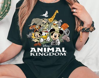 Camisetas de safari de Disney Animal Kingdom, camisetas de Mickey y sus amigos de Animal Kingdom, camisetas familiares a juego de Disneyland, camiseta de Epcot de Disneyland