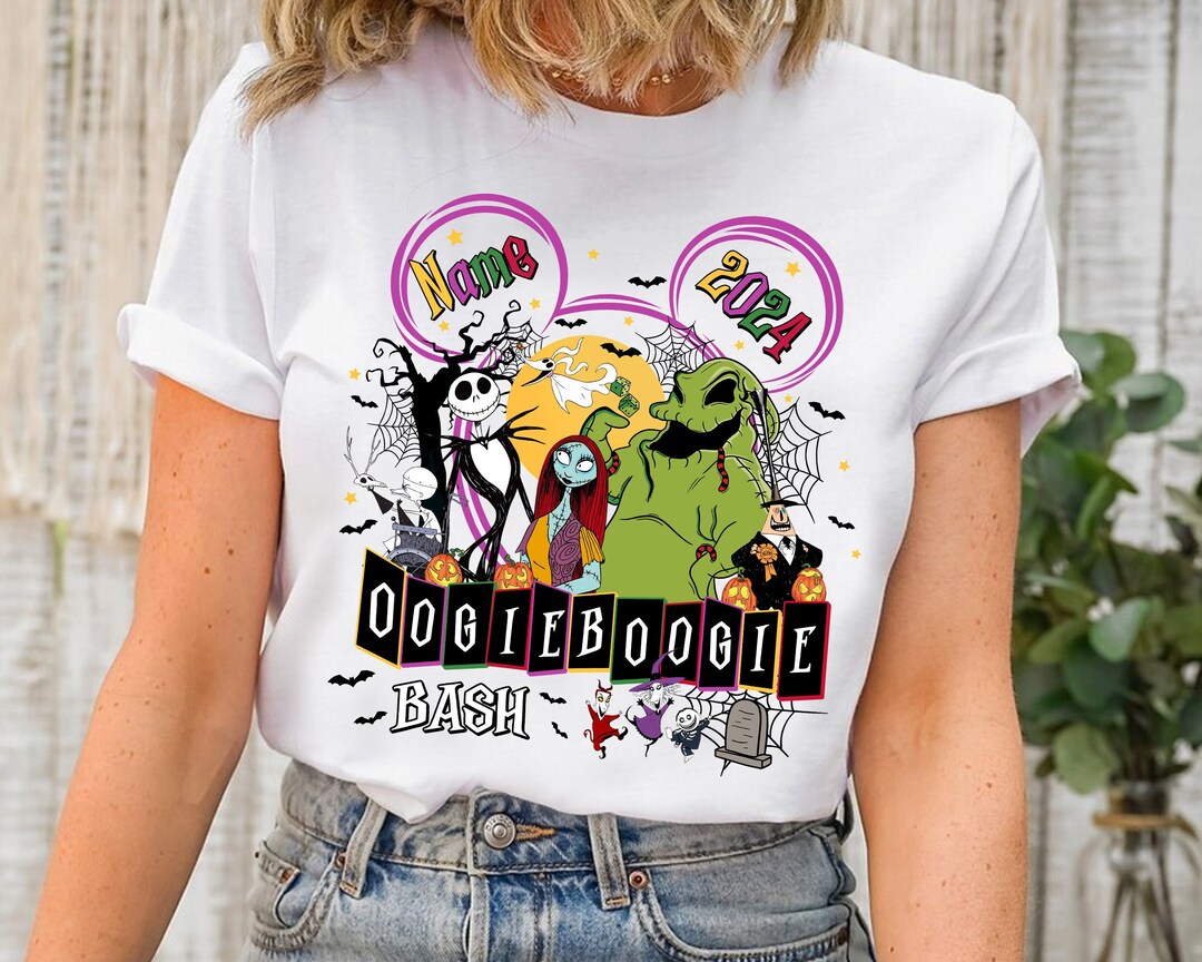 Chemise Oogie Boogie Bash 2025 personnalisée, tshirt personnages L