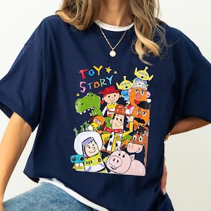 Disney Pixar Toy Story Cute Drawing Shirt, Disney Toy Story Group Characters Shirt, WDW Matching Family Shirt, Magic Kingdom Shirts