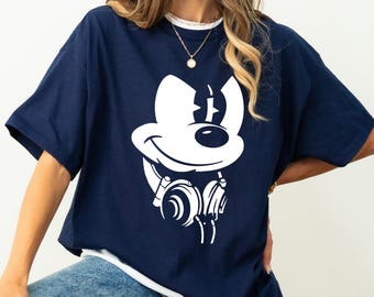 Disney Mickey Mouse Headphones T-Shirt Disneyland Family Matching Shirt, Magic Kingdom Tee, WDW Epcot Theme Park Shirt