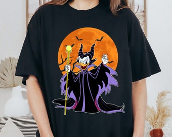 Daisy Vampire Disney Daisy Duck Witch Camisa de Halloween, Camisa a juego de Halloween de Disneyland, Regalo de fiesta de Halloween 2024, Disney Halloween