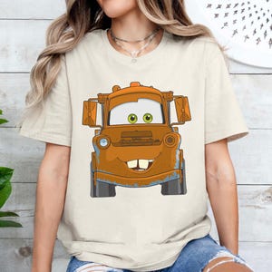 Disney Pixar Cars Mater Big Truck Face T-Shirt, Cute Tow Mater Shirt, Disney Cars Shirt, WDW Matching Family Shirt, Magic Kingdom Shirts image 4