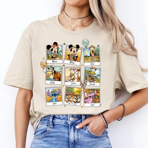 Magliette Disney Topolino e amici Safari Animal Kingdom, Cip e Ciop, Stitch Angelo, magliette coordinate per la famiglia Disneyland, maglietta Disney Epcot immagine 2