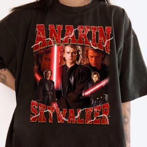 Camiseta con póster de retrato de Anakin Skywalker de Star Wars, camiseta familiar a juego de Star Wars Disneyland, Magic Kingdom, camiseta del parque temático WDW Epcot