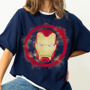 Marvel Avengers Endgame Iron Man Spray Paint Logo T-Shirt, Disneyland Family Matching Shirt, Magic Kingdom Tee, WDW Epcot Theme Park Shirt image 4