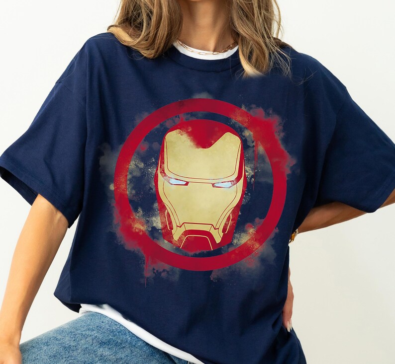 Marvel Avengers Endgame Iron Man Spray Paint Logo T-Shirt, Disneyland Family Matching Shirt, Magic Kingdom Tee, WDW Epcot Theme Park Shirt image 4