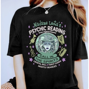 Disney Halloween Madame Leota Haunted Mansion Shirt, Psychic Readings Foolish Mortals Shirt, Disneyland WDW Matching Family Shirts