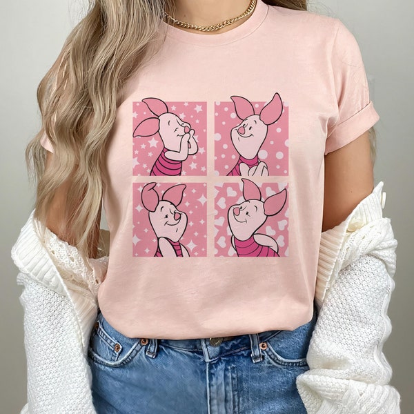 Disney Piglet Portrait Boxes Shirt, Disney Winnie The Pooh Piglet Shirt, Disneyland Reise Geschenk, BTW Passende Familien Shirts Unisex T-Shirt