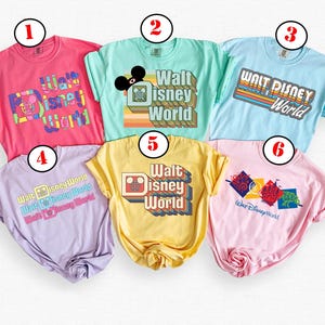 Walt Disney World Logo T-Shirt, Disney World Retro Shirt, Vintage Walt Disney World Shirt, Disneyland Family WDW Epcot Theme Park Shirt