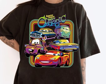 Klasyczny T-shirt Disney Cars Chłodnica Springs, Koszulka Auta Kraina, Koszulka rodzinna Disneyland, Koszulka Magic Kingdom, Park rozrywki WDW Epcot