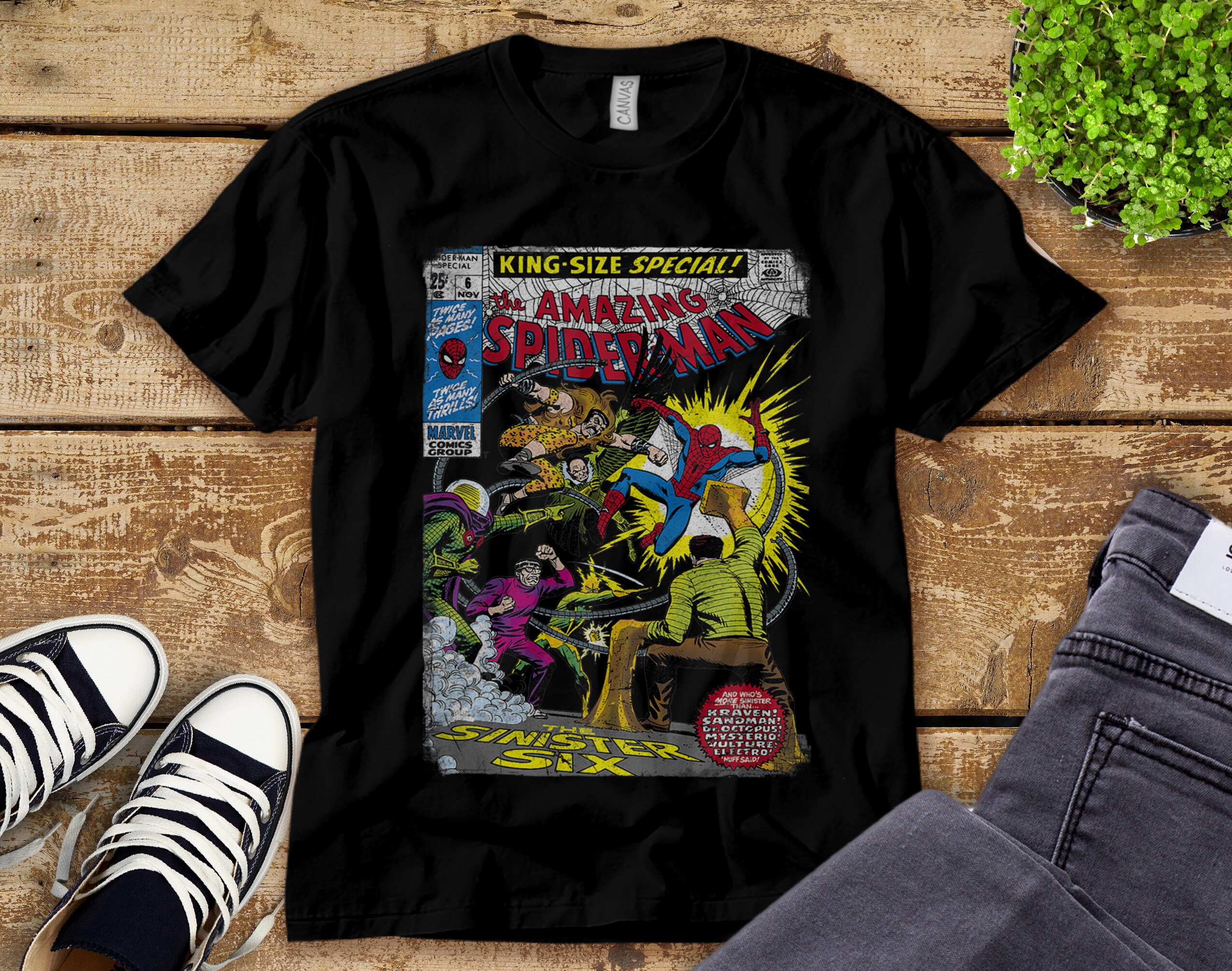 Marvel Spider-man Sinister Six Comic T-shirt Unisex Tee Adult | Etsy