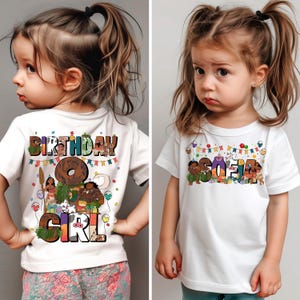 2-sided Personalized Disney Moana Birthday Girl Birthday Boy T-shirt, Custom Name Moana Birthday Shirt, Custom Moana Maui Hei Hei Pua Shirt