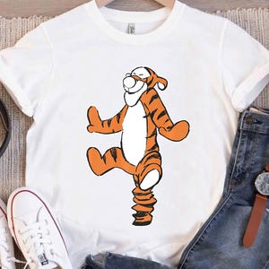 Disney Tigger Winnie the Pooh Funny Shirt, Tigger Portrait Shirt, Disneyland Family Matching Shirt, Magic Kingdom, WDW Epcot Theme Park