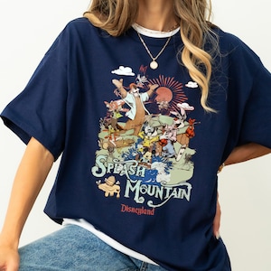 Vintage Disney Splash Mountain Shirt, Retro Disneyland Splash Mountain Shirt, Disney Disneyland Family Matching Shirt, Magic Kingdom Tee image 2
