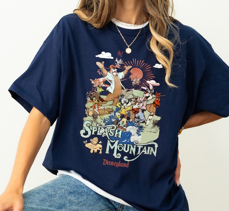 Camisa vintage de Disney Splash Mountain, camisa retro de Disneyland Splash Mountain, camisa a juego de la familia Disney Disneyland, camiseta Magic Kingdom imagen 2