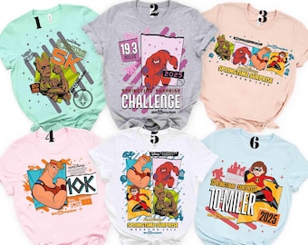 runDisney Springtime Surprise Weekend 2026 Shirt, Hercules Groot The Incredible Baymax 5K 10K Running Tee, runDisney WDW Marathon 2026 Shirt
