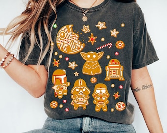 Star Wars Gingerbread Cookies Galactic Empire Holiday Shirt, Disneyland Christmas Matching Family Shirts, Christmas Squad Shirt Party Gift