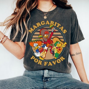Vintage Disney Margaritas Por Favor Shirt, Disney The Three Caballeros Portrait Shirt, WDW Matching Family Shirts, Disney Epcot Shirts
